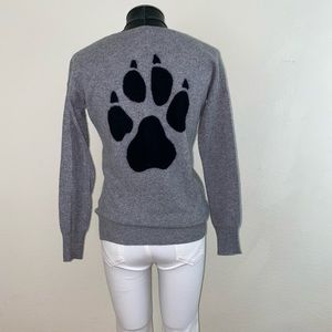 C3 Cashmere Sweater w/ Paw Print